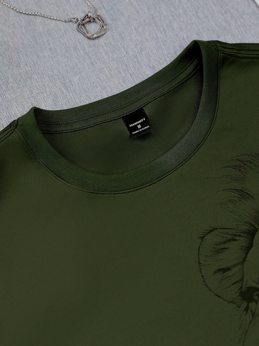 Tricou SHEIN, kaki