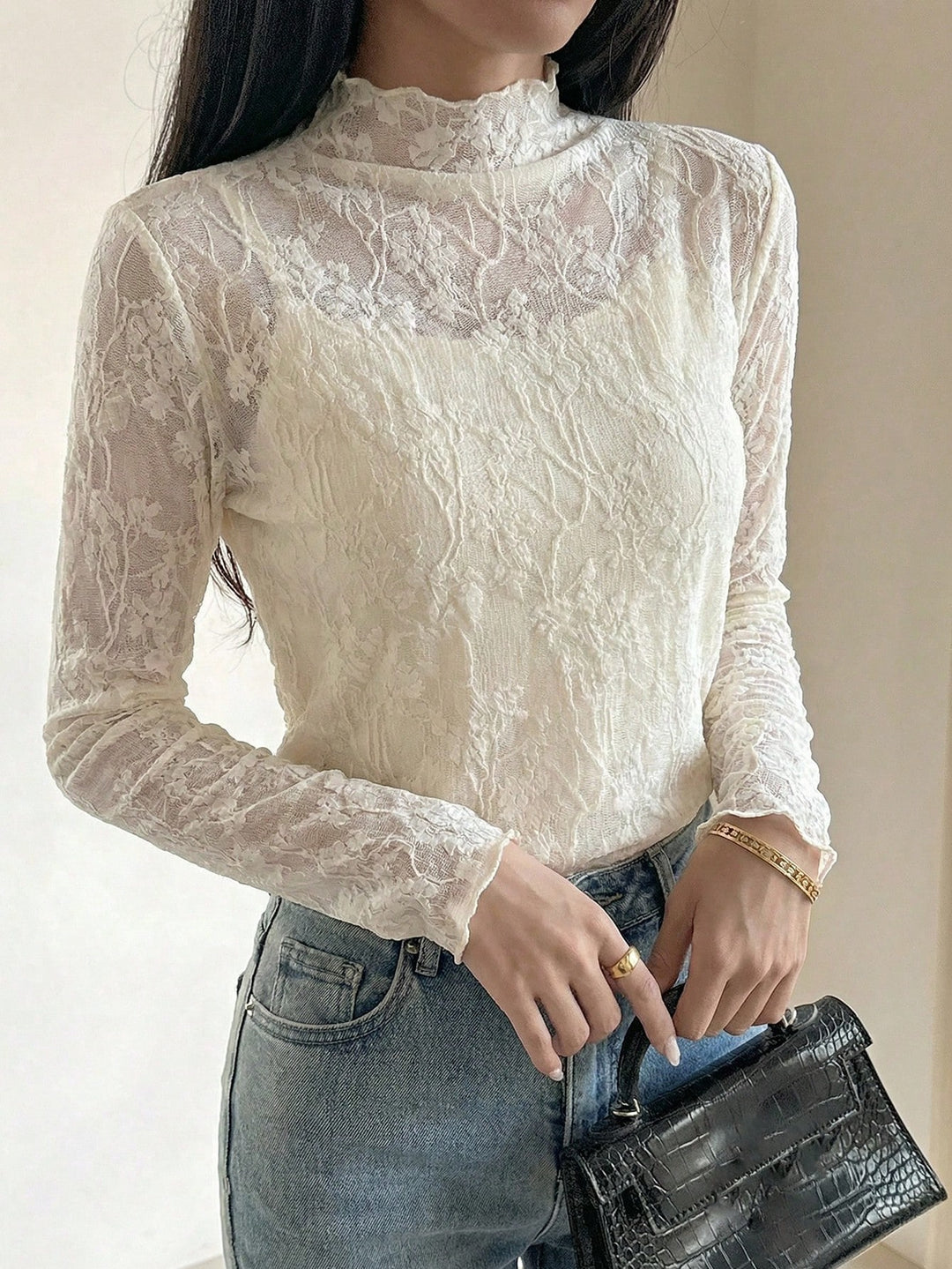 Top SHEIN, alb