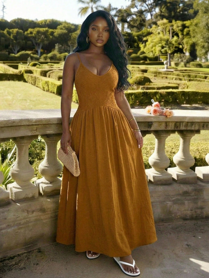Rochie maxi SHEIN, maro
