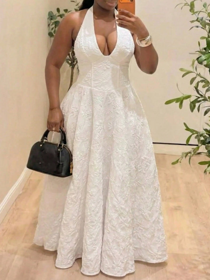 Rochie maxi SHEIN, alb