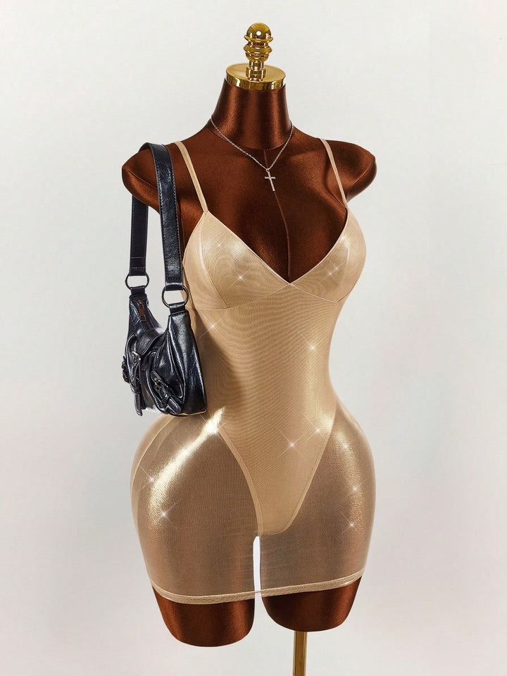 Rochie mini SHEIN, auriu