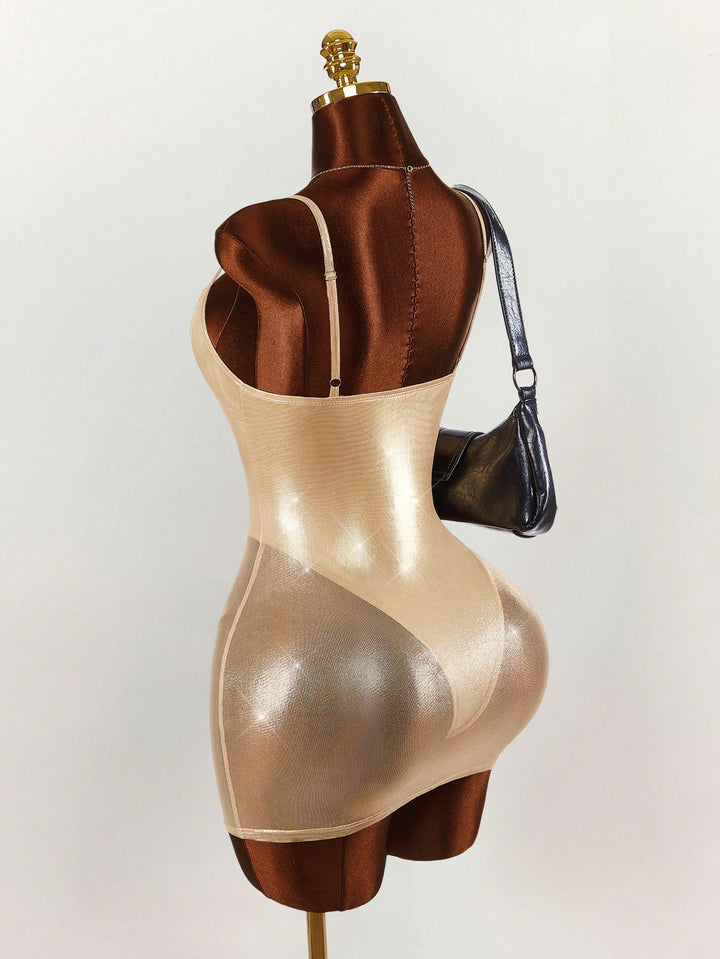 Rochie mini SHEIN, auriu