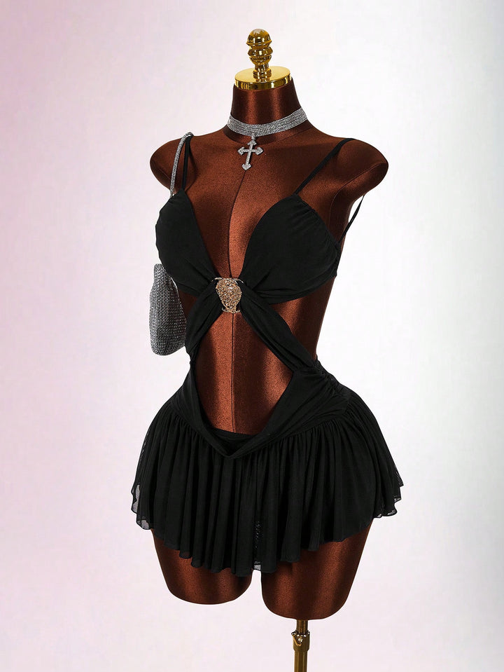 Rochie mini SHEIN, negru