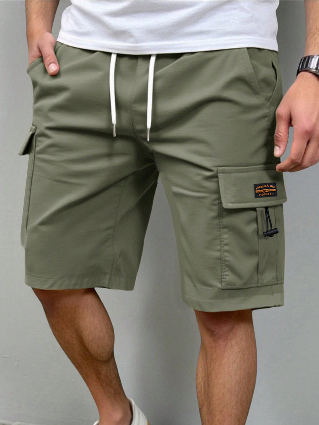 Pantaloni scurți SHEIN, kaki