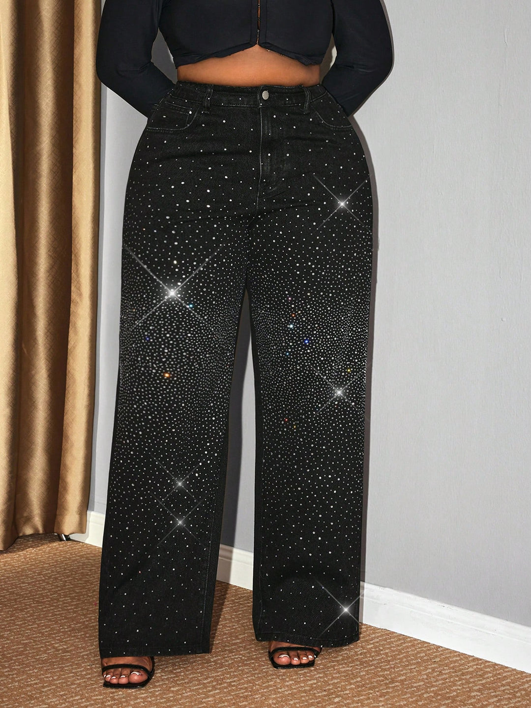 Jeans SHEIN, negru