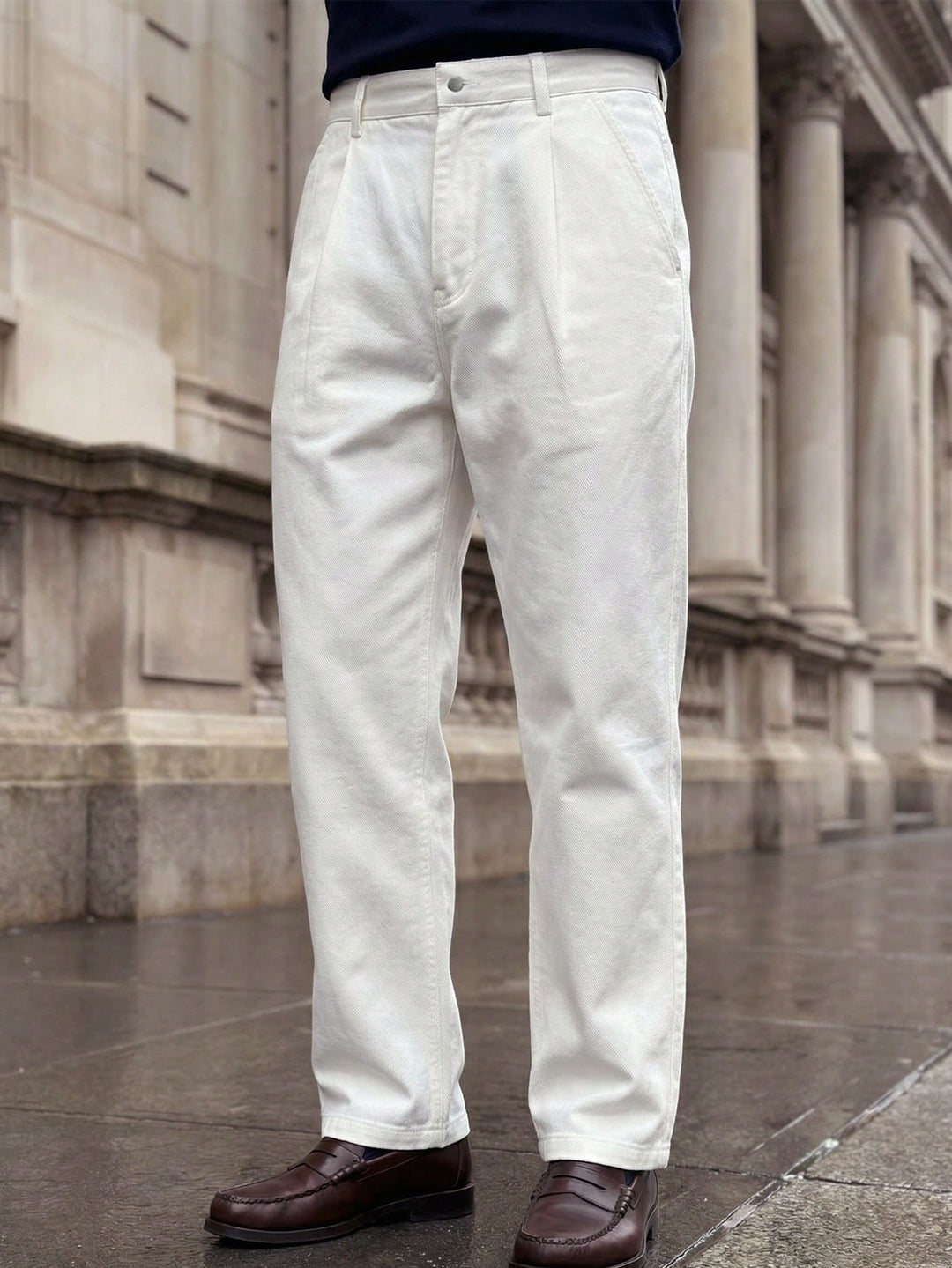 Jeans SHEIN, alb