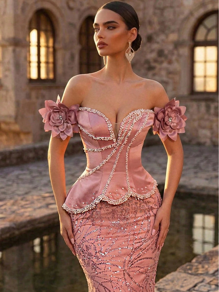 Rochie de ocazie SHEIN, roz