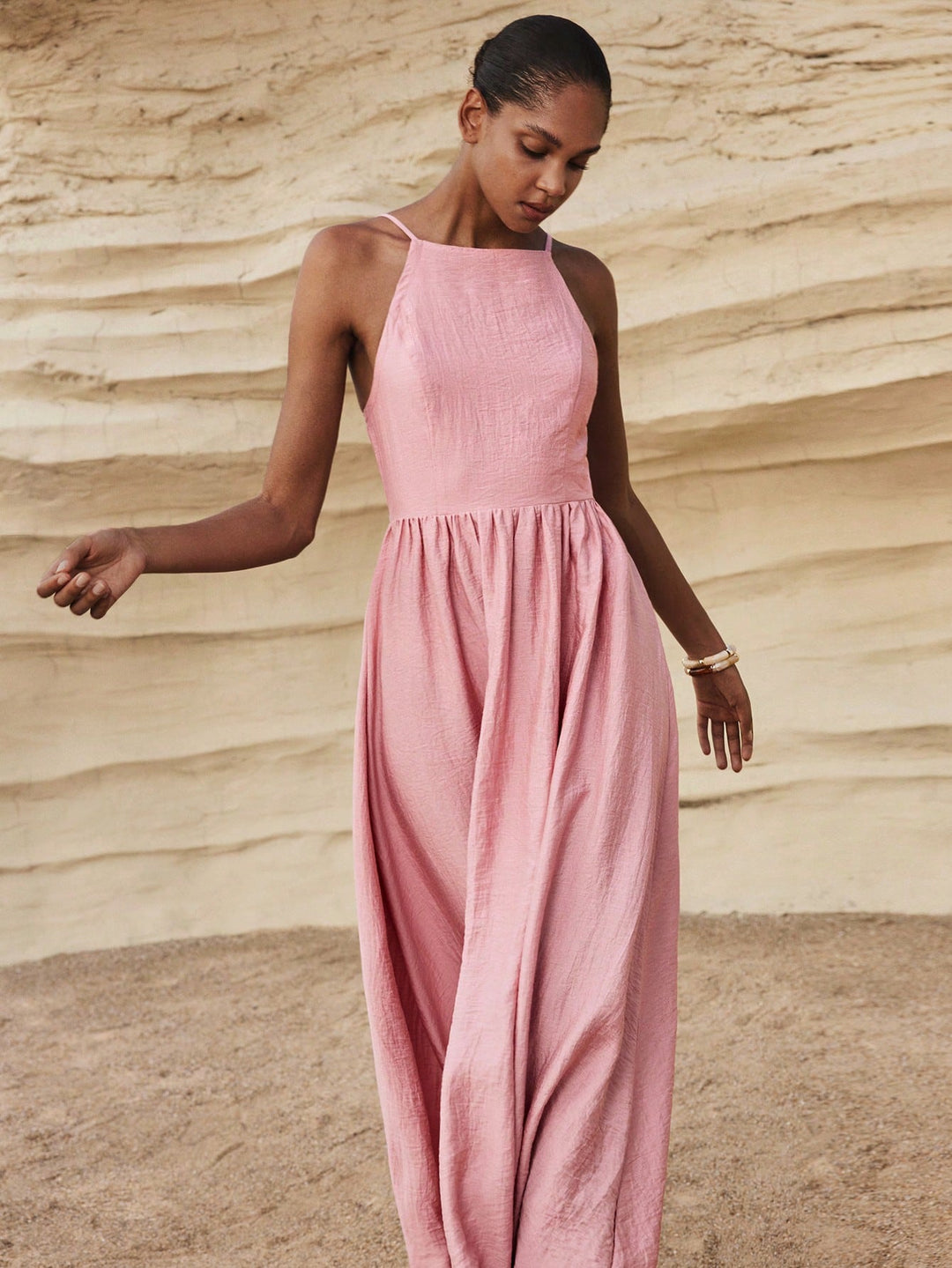Rochie maxi SHEIN, roz