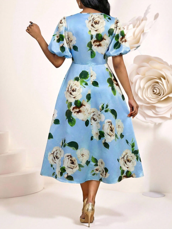 Rochie midi SHEIN, albastru