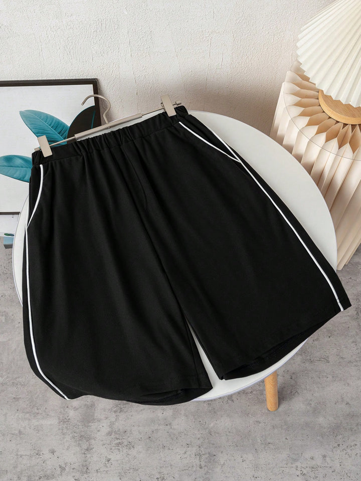 Pantaloni scurți SHEIN, negru