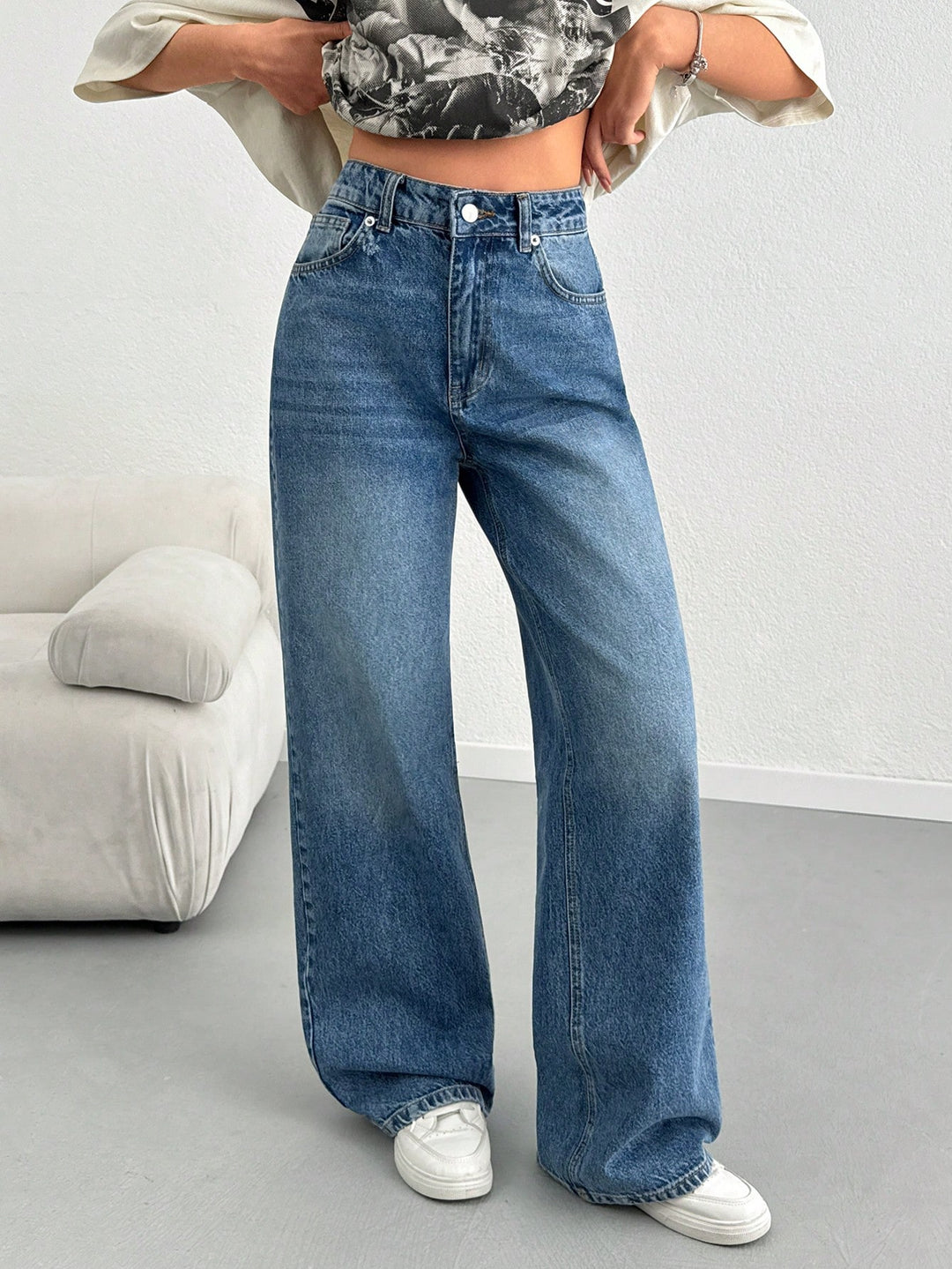 Jeans SHEIN, albastru