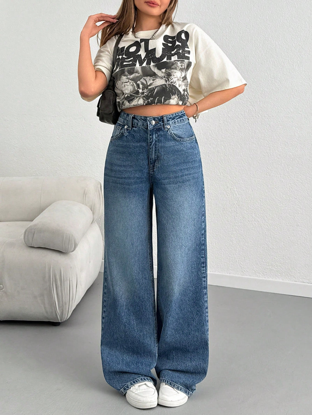 Jeans SHEIN, albastru