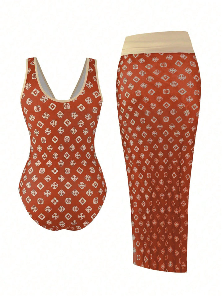 Costum de baie SHEIN, mix culori