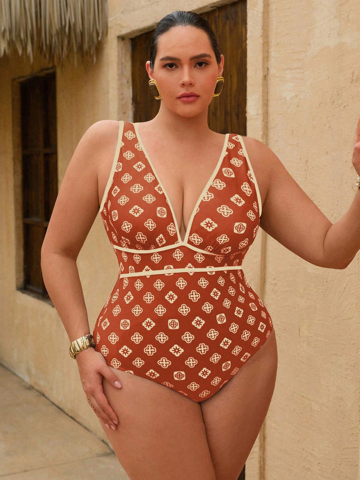 Costum de baie SHEIN, mix culori