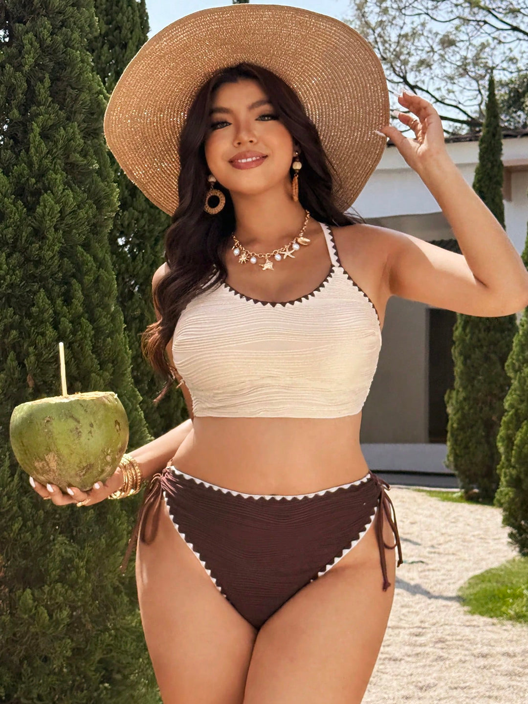 Costum de baie SHEIN, mix culori