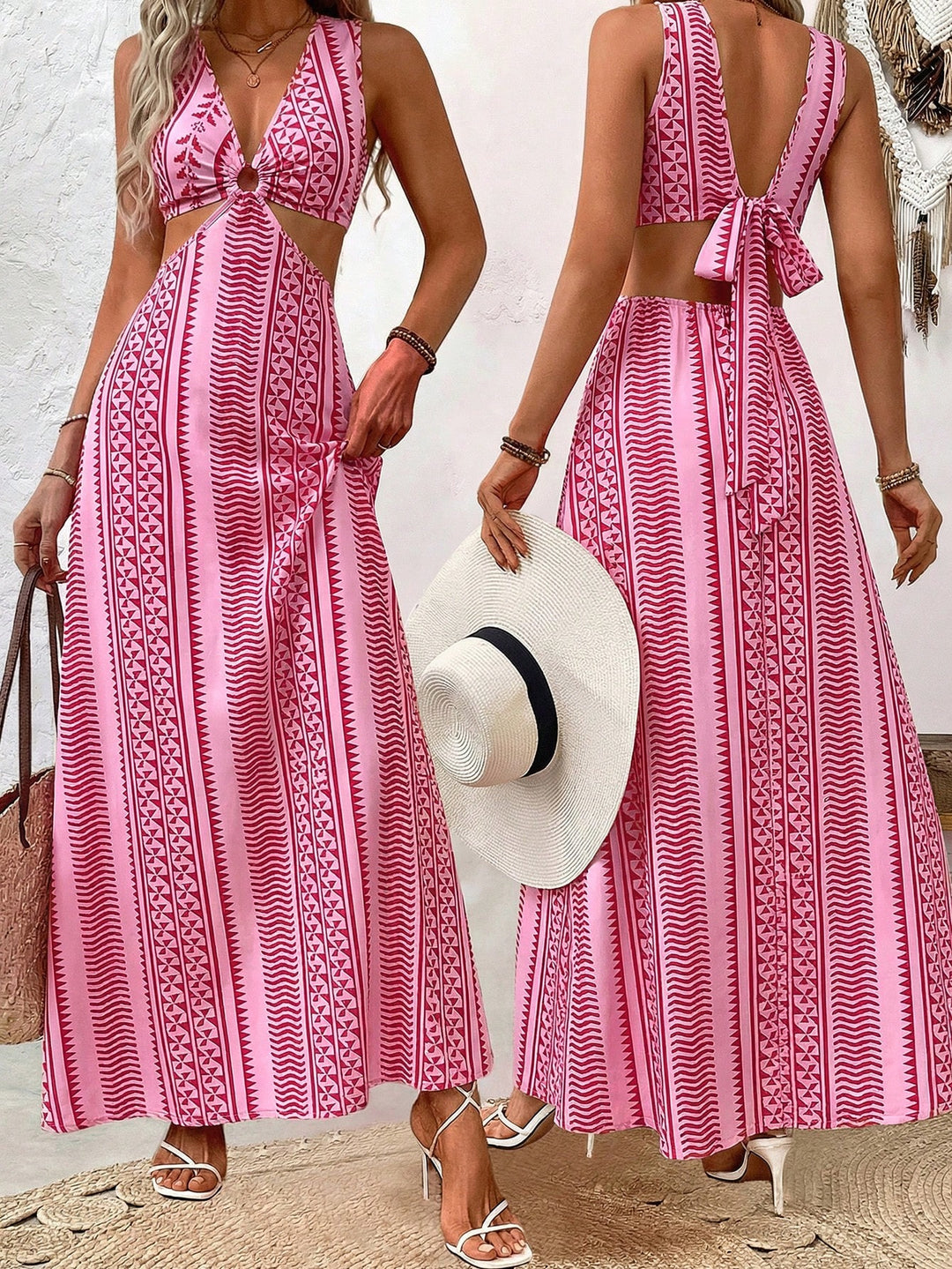 Rochie maxi SHEIN, mix culori