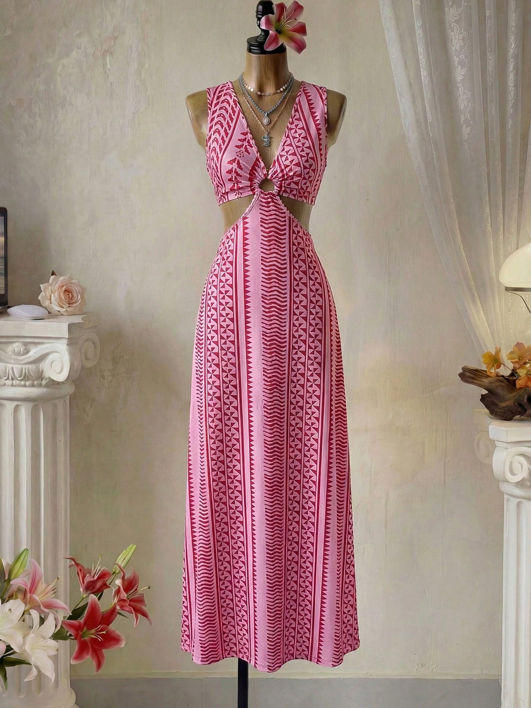 Rochie maxi SHEIN, mix culori