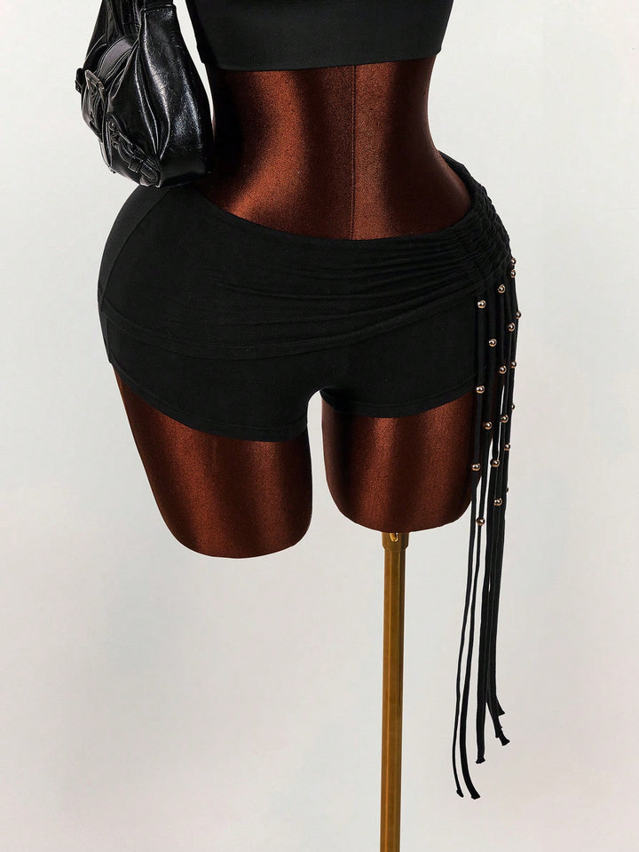 Pantaloni scurți SHEIN, negru