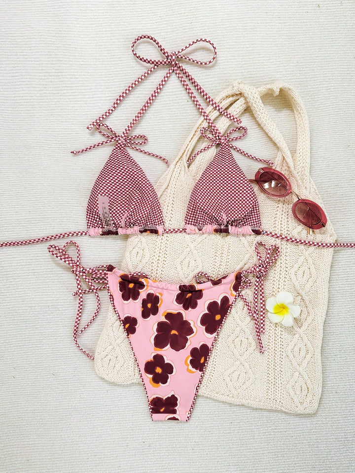 Set bikini SHEIN, mix culori
