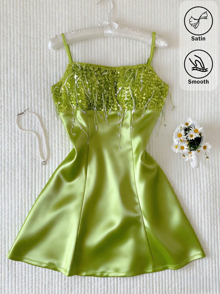 Rochie mini SHEIN, verde