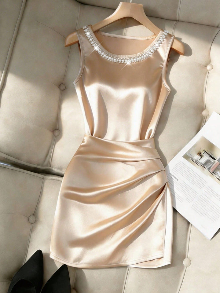 Rochie scurtă SHEIN, auriu