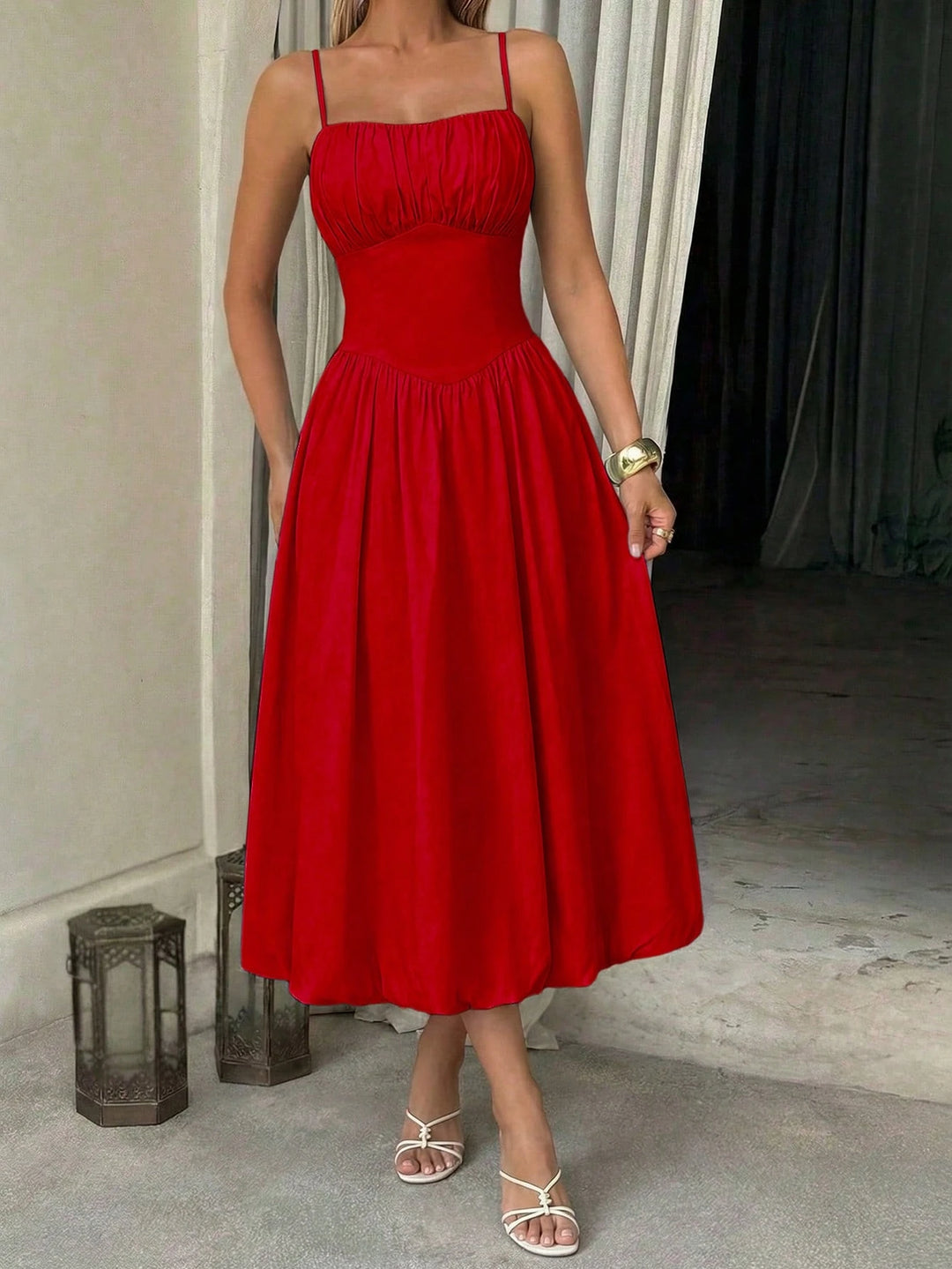 Rochie maxi SHEIN, roșu