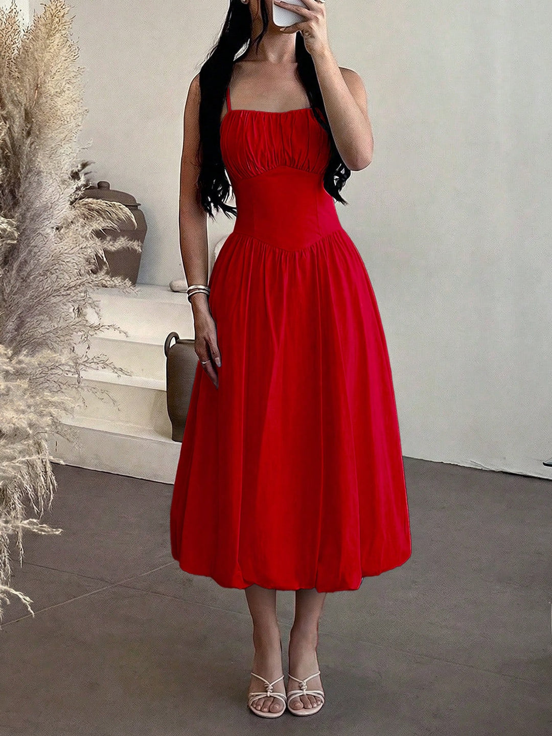 Rochie maxi SHEIN, roșu