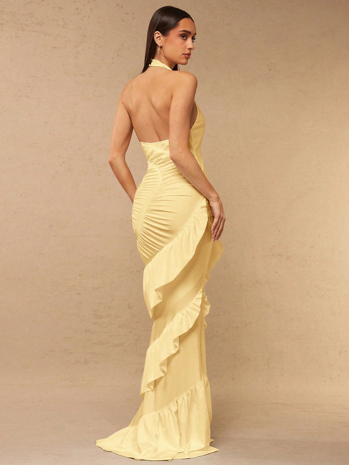 Rochie maxi SHEIN, galben