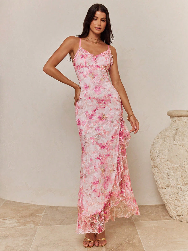Rochie maxi SHEIN, roz