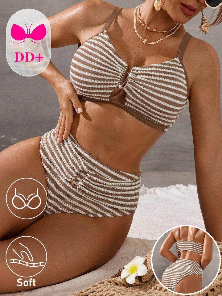 Set bikini SHEIN, kaki