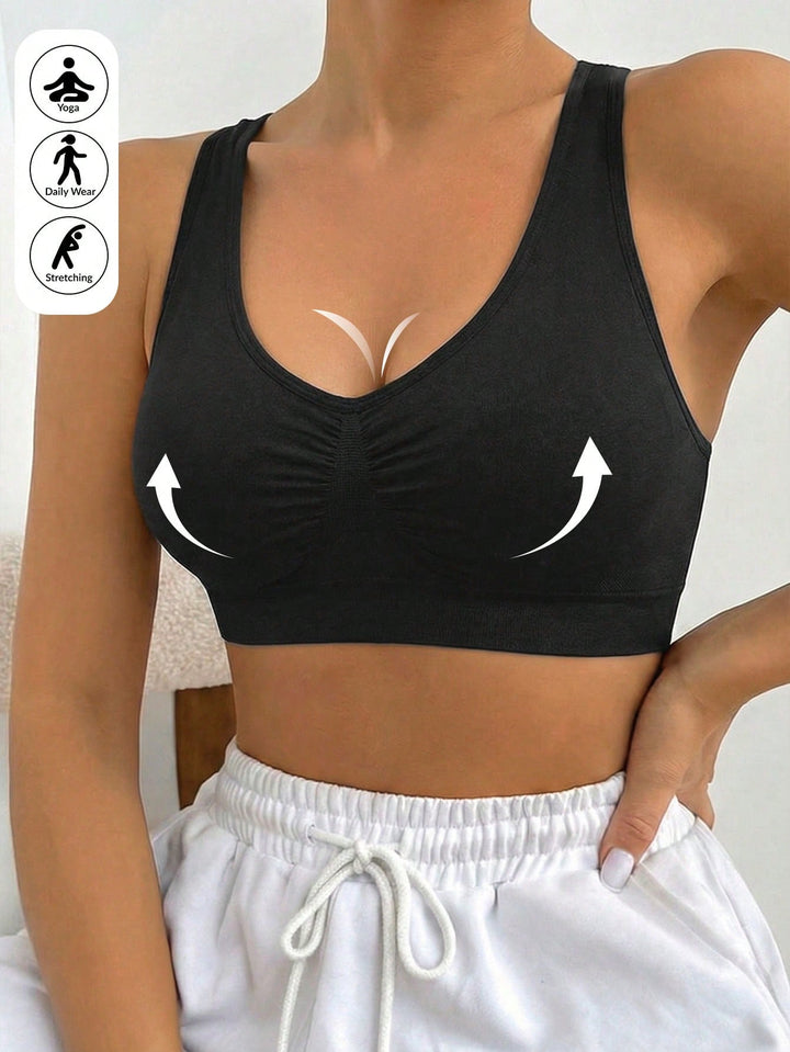 Bustieră sport SHEIN, negru