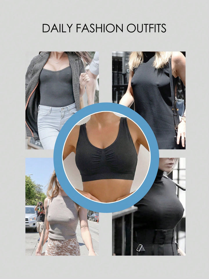 Bustieră sport SHEIN, negru
