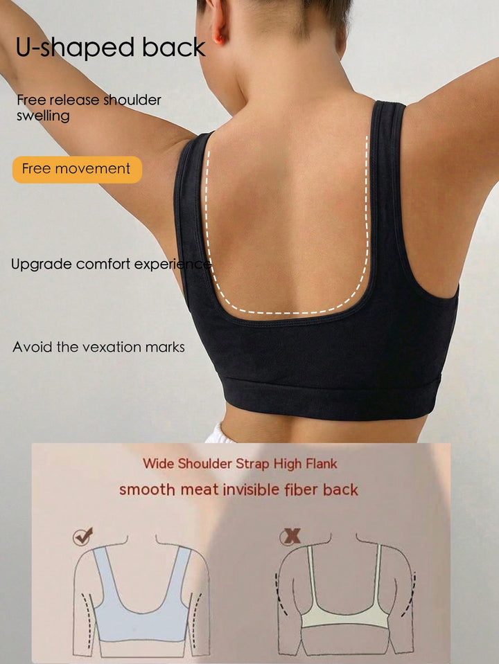 Bustieră sport SHEIN, negru