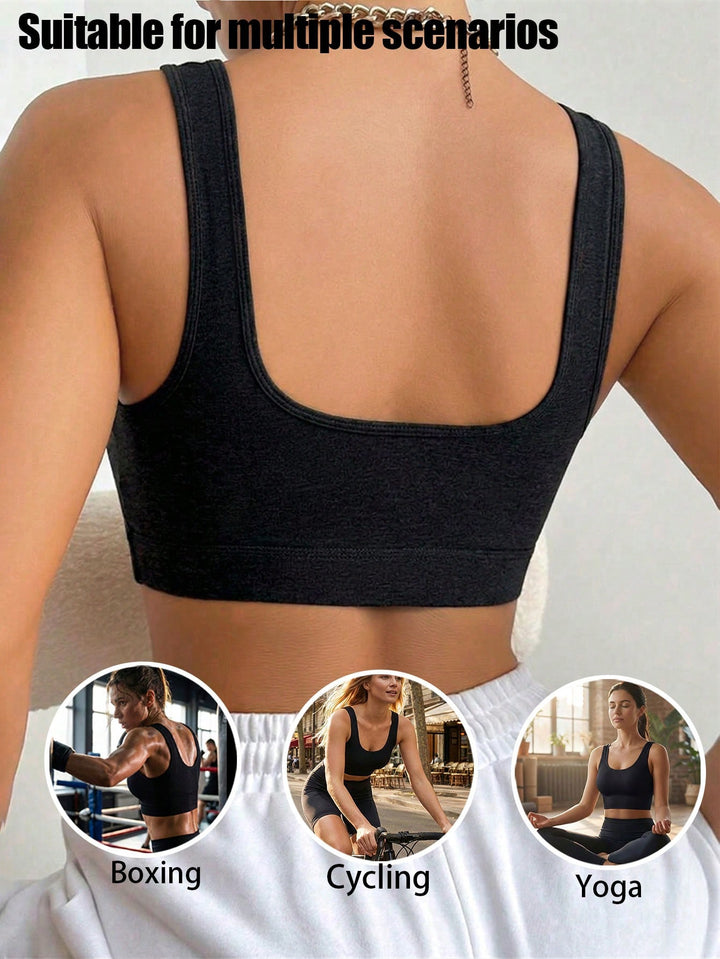 Bustieră sport SHEIN, negru