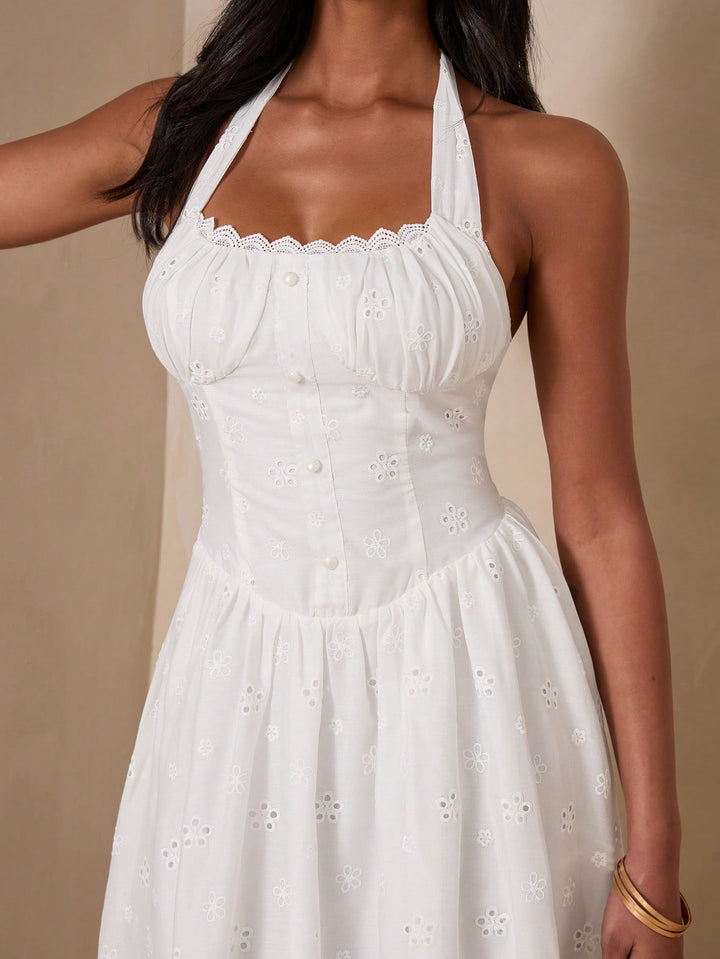 Rochie maxi SHEIN, alb