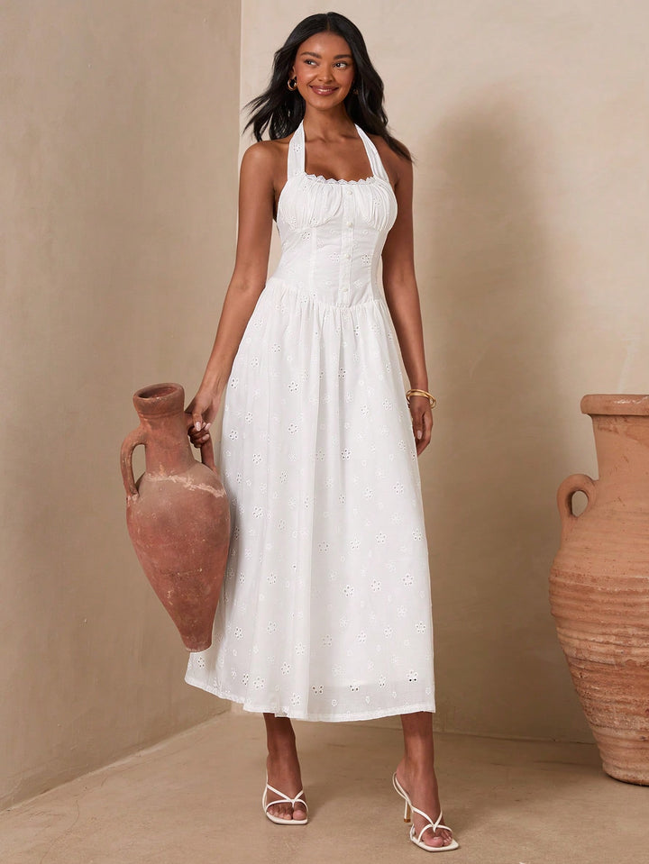 Rochie maxi SHEIN, alb