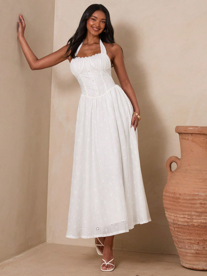 Rochie maxi SHEIN, alb