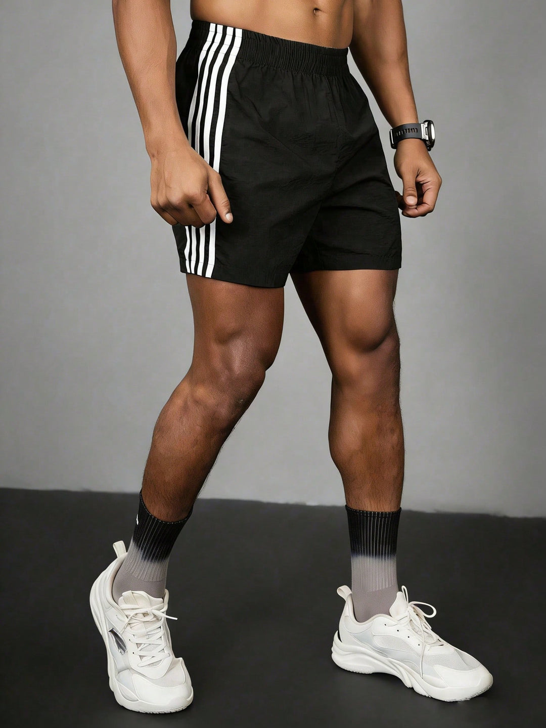 Pantaloni scurți SHEIN, negru