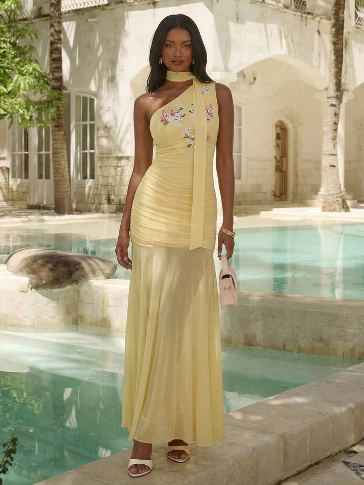 Rochie maxi SHEIN, galben