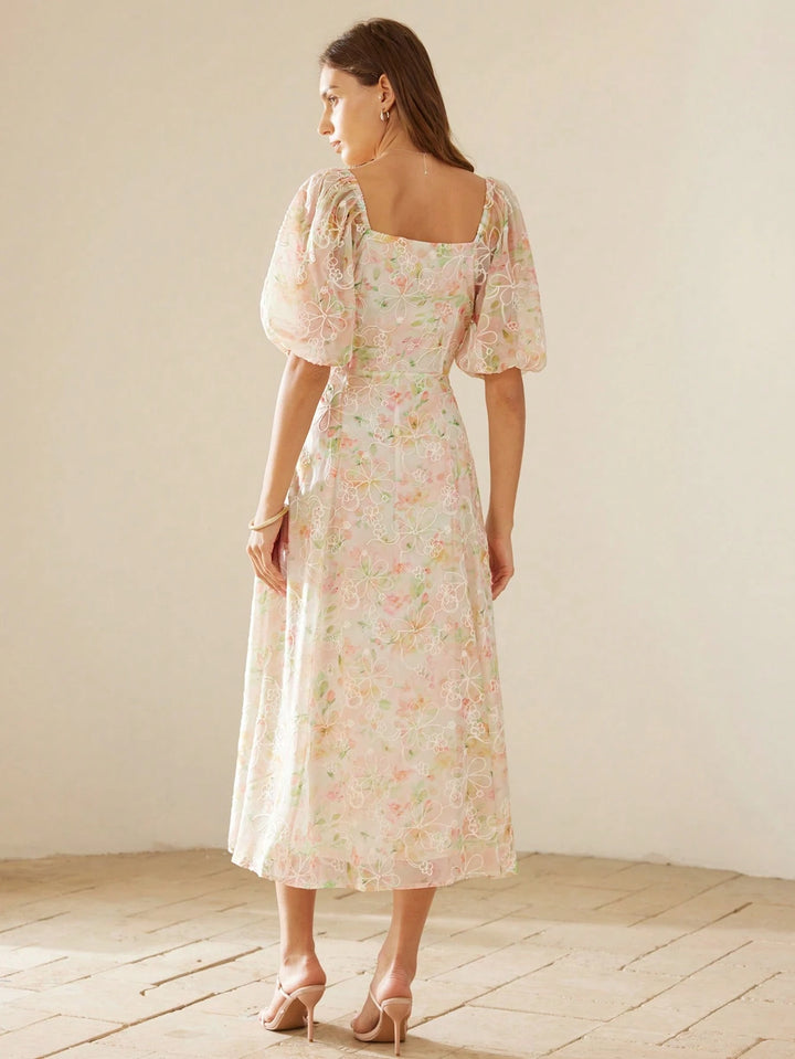 Rochie midi SHEIN, mix culori