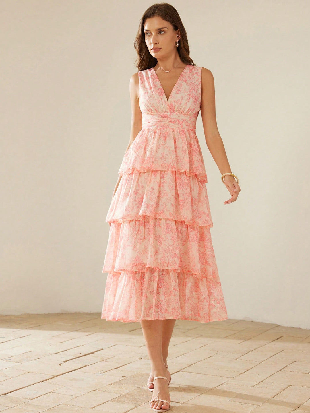 Rochie maxi SHEIN, roz