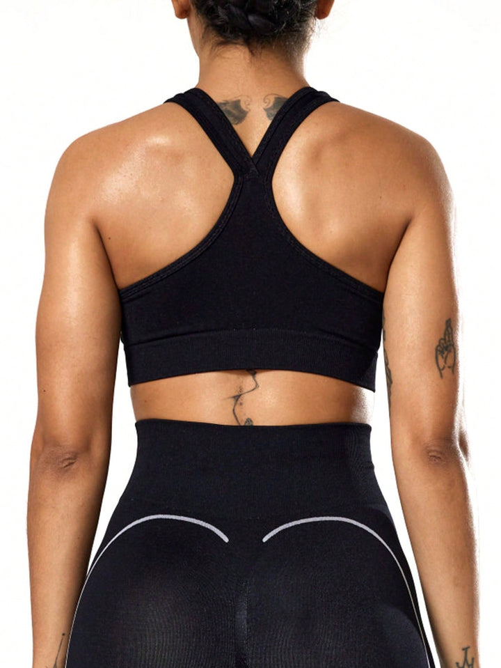 Bustieră sport SHEIN, negru