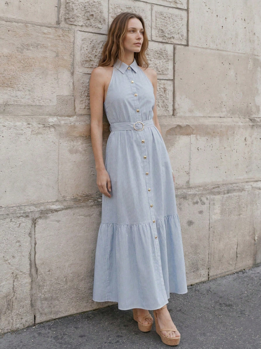 Rochie maxi SHEIN, albastru