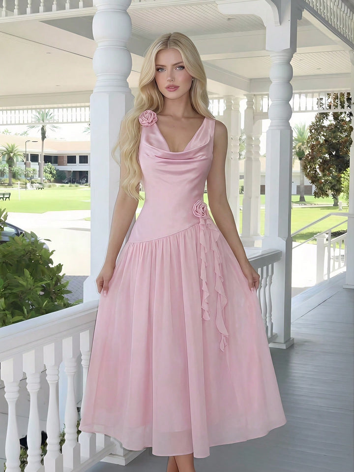 Rochie maxi SHEIN, roz