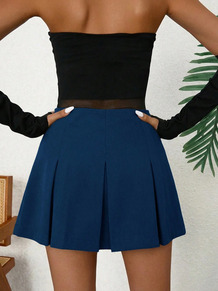 Fustă pantalon SHEIN, albastru