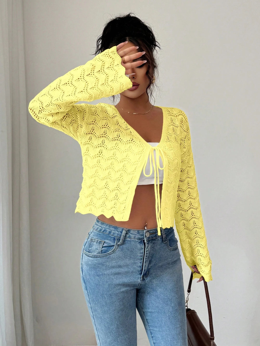 Cardigan SHEIN, galben