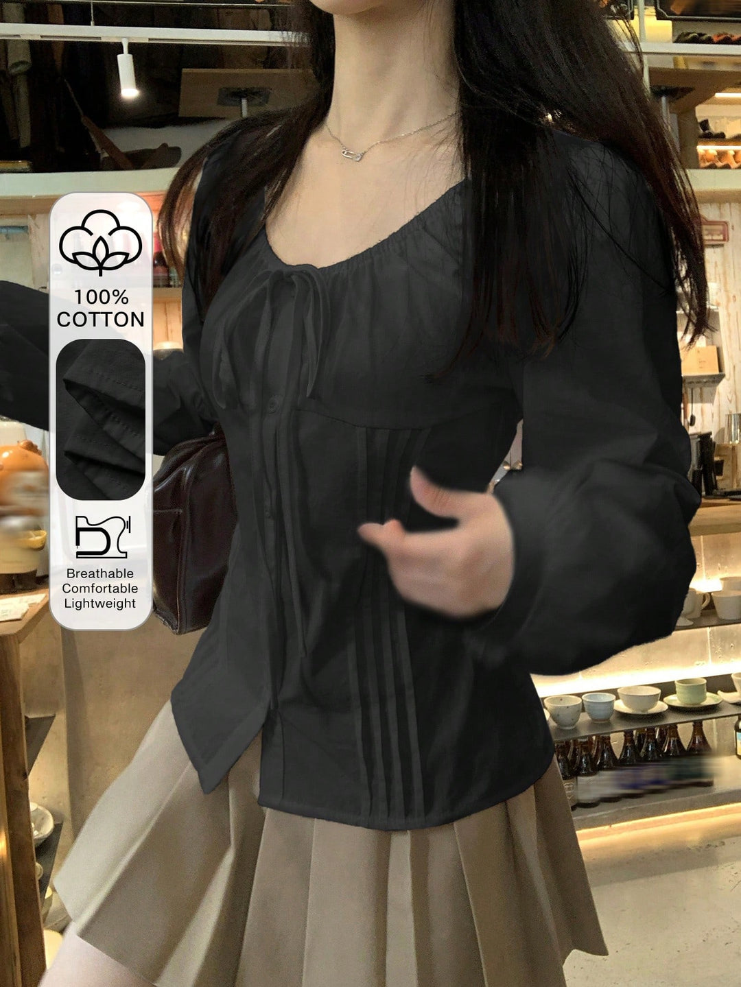 Bluza SHEIN, negru