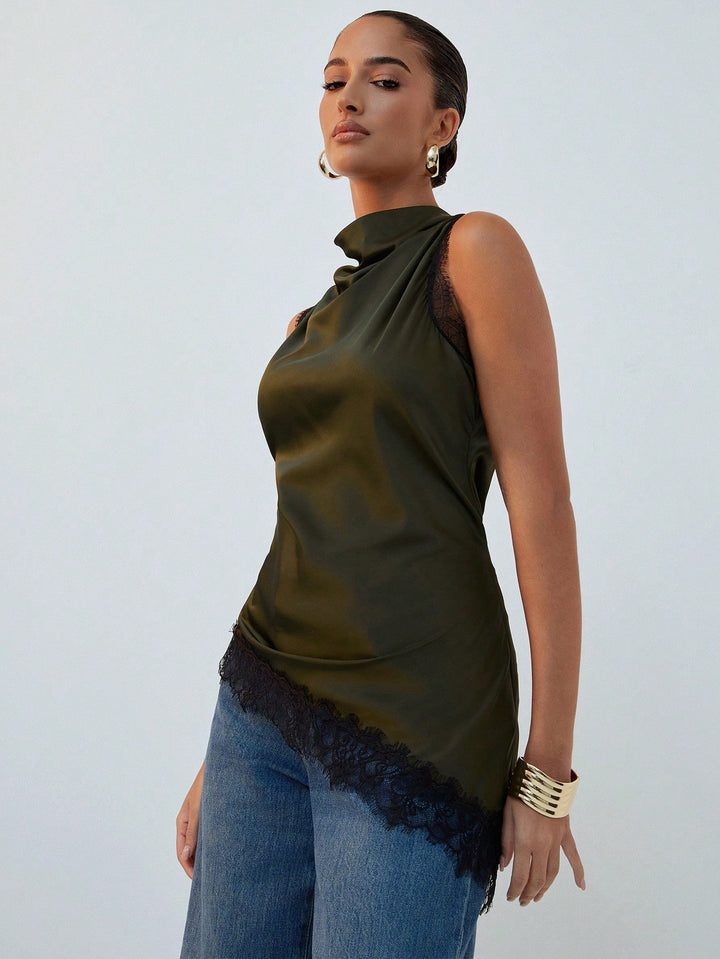 Top SHEIN, kaki