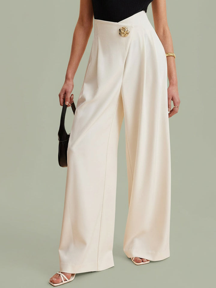 Pantalon SHEIN, alb