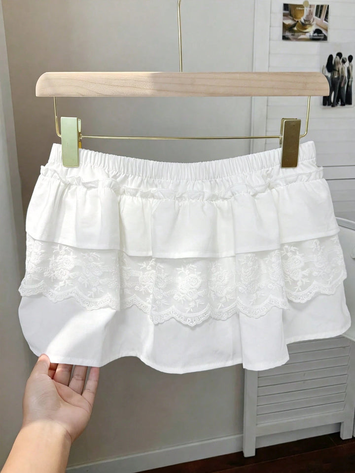 Fustă pantalon SHEIN, alb